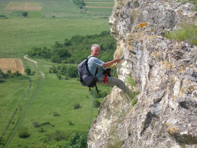 Convicted egg thief Jan Frederick Ross climbs a cliff at an Eurasian Eagle Owl nest site in Bulgaria. Photo: RSPB (www.rspb-images.com). Convicted egg thief Jan Frederick Ross climbs a cliff at an Eurasian Eagle Owl nest site in Bulgaria. Photo: RSPB (www.rspb-images.com).