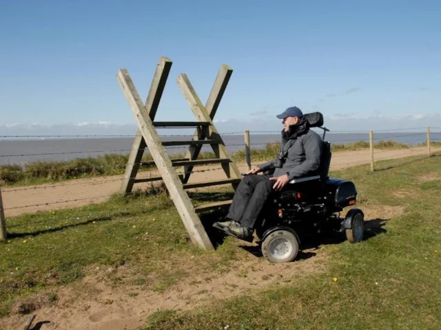 Roy Taylor hopes to raise awareness of accessibility issues on nature reserves by his journey in a wheelchair. Photo: www.rspb-images.com. Roy Taylor hopes to raise awareness of accessibility issues on nature reserves by his journey in a wheelchair. Photo: www.rspb-images.com.