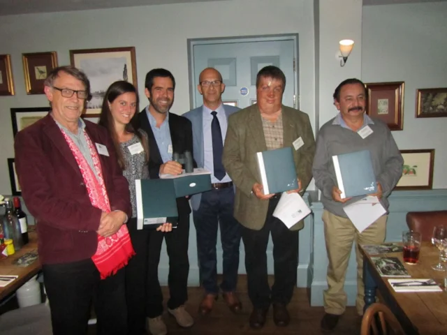WLT partners receive binoculars from Swarovksi at the presentation ceremony (left to right): John Burton (WLT), Bibiana Sucre (Venezuela), Roberto Pedraza (Mexico), Peter Antoniou (Swarovski Optik), Eric Horstman (Ecuador) and Victor Saravia (Honduras). WLT partners receive binoculars from Swarovksi at the presentation ceremony (left to right): John Burton (WLT), Bibiana Sucre (Venezuela), Roberto Pedraza (Mexico), Peter Antoniou (Swarovski Optik), Eric Horstman (Ecuador) and Victor Saravia (Honduras).