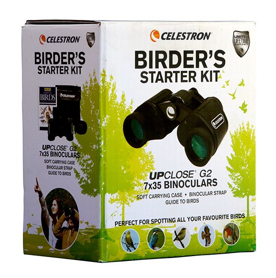 Celestron UpClose G2 7x35 Porro Prism Binoculars Birder Kit 
