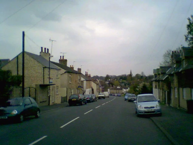 the village centre, looking south the village centre, looking south
