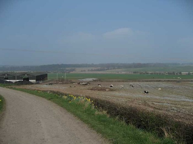 Looking towards Bradley Orchard Farm and the River Weaver. Looking towards Bradley Orchard Farm and the River Weaver.