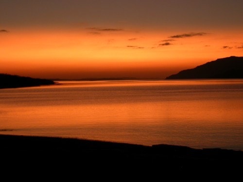 Sunset in Pennyghael. Sunset in Pennyghael.