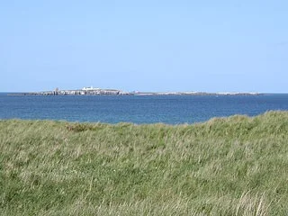 From the mainland north of Seahouses From the mainland north of Seahouses