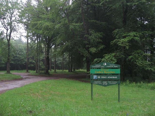 Cadira Beeches car park. Cadira Beeches car park.