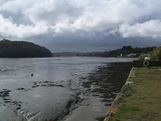 A view looking up Restronguet Creek towards Devoran. A view looking up Restronguet Creek towards Devoran.