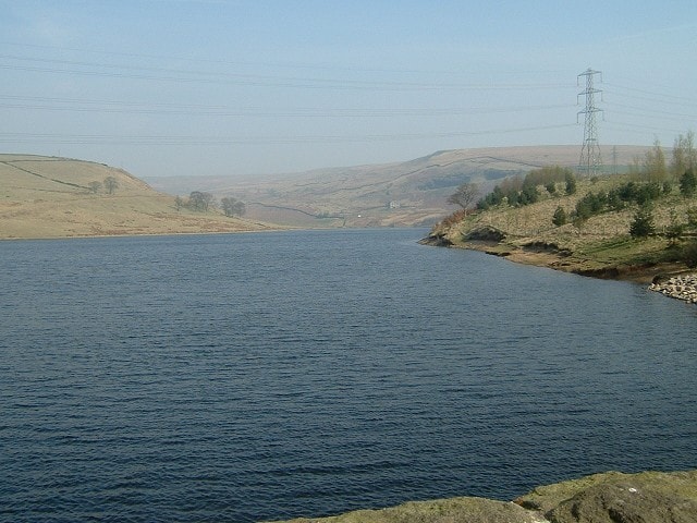 Looking into Naden Valley with Greenbooth reservoir in the foreground. Looking into Naden Valley with Greenbooth reservoir in the foreground.