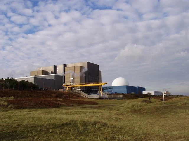 Sizewell B with dune grassland in foreground Sizewell B with dune grassland in foreground