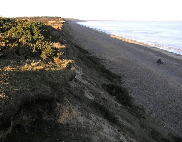 Dunwich cliffs, Suffolk. Dunwich cliffs, Suffolk.