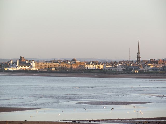 Ayr beach and seafront. Ayr beach and seafront.