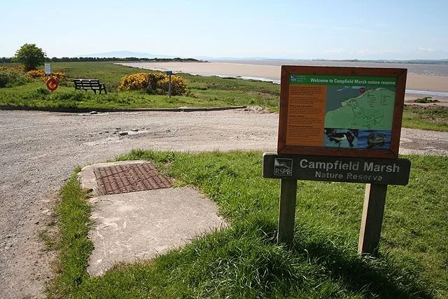 Part of Campfield Marsh RSPB (with the old viaduct in the background) from the car park just to the west of Bowness-on-Solway. Part of Campfield Marsh RSPB (with the old viaduct in the background) from the car park just to the west of Bowness-on-Solway.