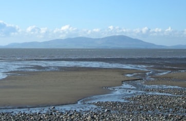 Looking across the Solway to Criffel from Mawbray Bank near Allonby.