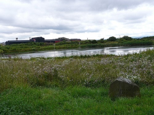 Ferham Lake at Blackburn Meadows SWT reserve, with Magna Science Centre in the background. Ferham Lake at Blackburn Meadows SWT reserve, with Magna Science Centre in the background.