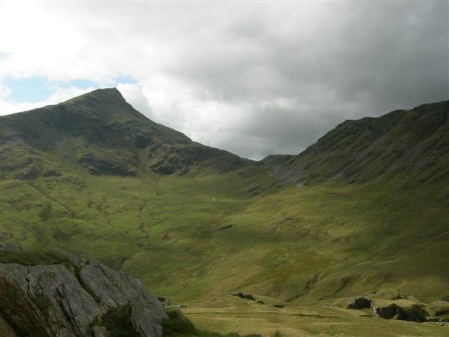 The peak of Snowdon viewed from the Watkin Path. The peak of Snowdon viewed from the Watkin Path.