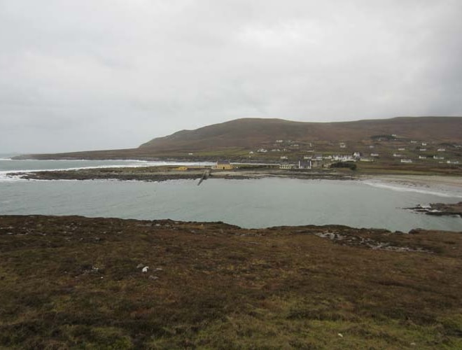 The small bay at Dooega. The small bay at Dooega.
