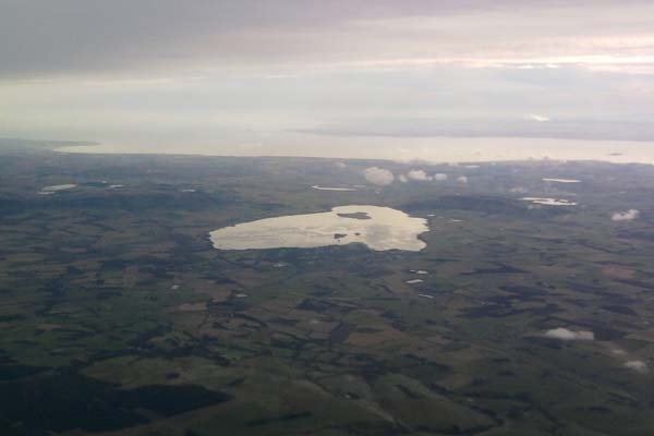 Loch Leven from the air. Loch Leven from the air.