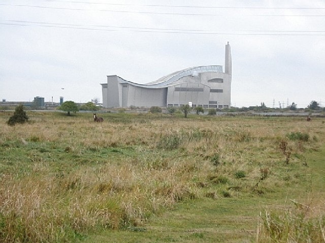 Crossness LNR and incinerator building Crossness LNR and incinerator building