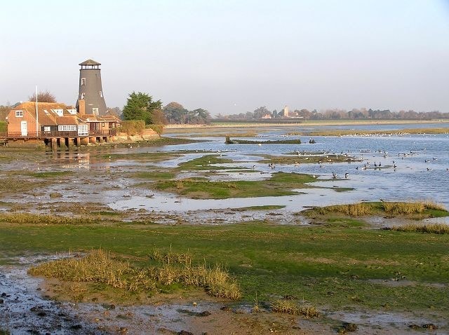 Langstone Mill and Chichester Harbour. Langstone Mill and Chichester Harbour.