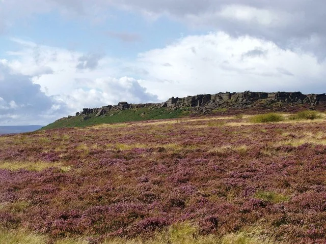 The southern end of Stanage Edge The southern end of Stanage Edge