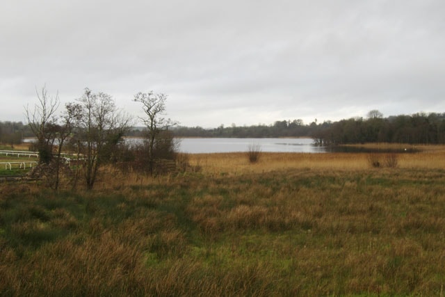 The lough, as viewed distantly from the minor road just past the agricultural college on the south side. The lough, as viewed distantly from the minor road just past the agricultural college on the south side.