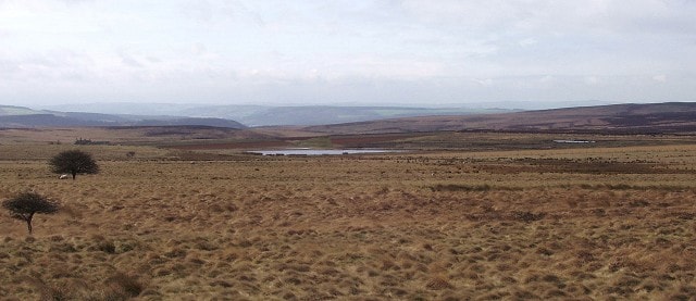 Big Moor and Barbrook Reservoir looking south from the B6054 Big Moor and Barbrook Reservoir looking south from the B6054