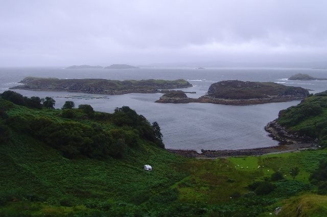 Southwest of Kylescu at Drumbeg viewpoint looking north. Southwest of Kylescu at Drumbeg viewpoint looking north.