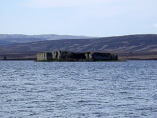 Looking across to Lochindorb Castle Looking across to Lochindorb Castle