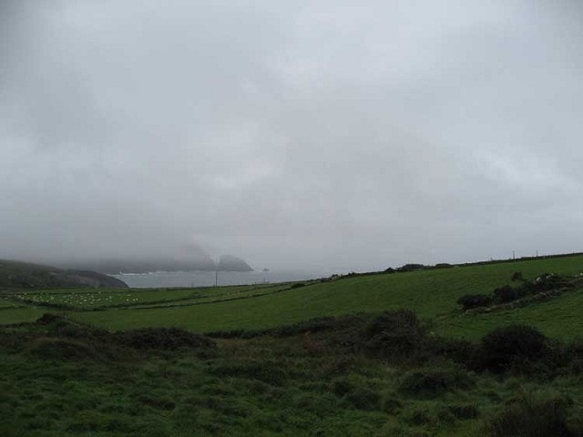 Looking towards Mizen Head from the Three Castles area. Looking towards Mizen Head from the Three Castles area.