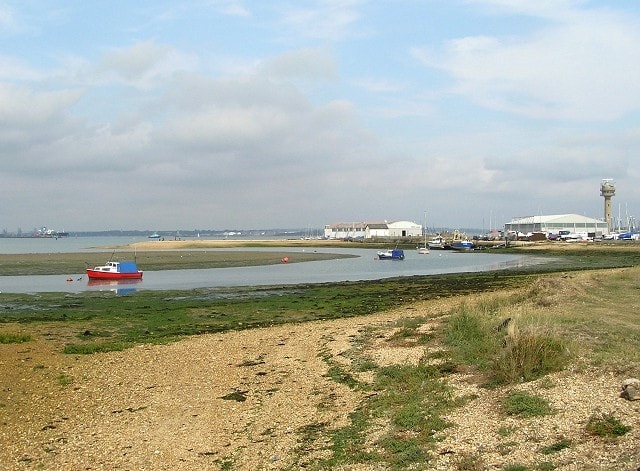 Calshot Marshes and Spit. Calshot Marshes and Spit.