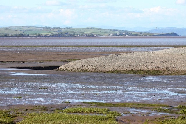 Slitch Ridge (the spit to the right) viewed from near the Light Beacon on the Island. Slitch Ridge (the spit to the right) viewed from near the Light Beacon on the Island.