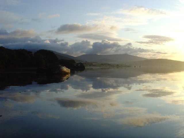 Dingle Harbour looking east from Burnham Lagoon. Dingle Harbour looking east from Burnham Lagoon.