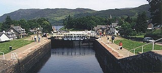 The canal locks at Fort Augustus The canal locks at Fort Augustus