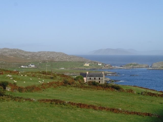 Looking towards the pier at Garinish Point. The house in the foreground was one of the favoured spots for the 2008 Scarlet Tanager while the distant fields hosted a Swainson's Thrush in October 1999. Looking towards the pier at Garinish Point. The house in the foreground was one of the favoured spots for the 2008 Scarlet Tanager while the distant fields hosted a Swainson's Thrush in October 1999.