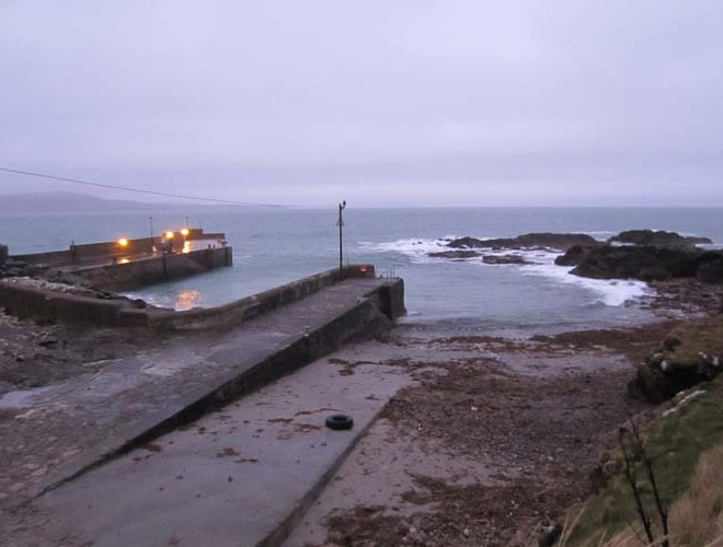 Roonah Quay at dawn - boats to Clare Island run from here. Roonah Quay at dawn - boats to Clare Island run from here.