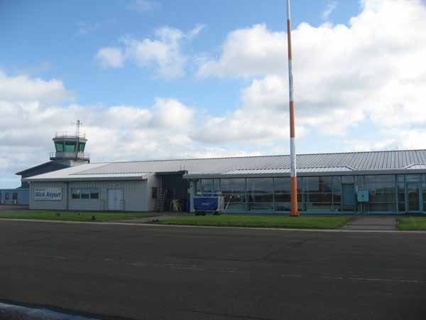 The terminal at Wick Airport. The terminal at Wick Airport.
