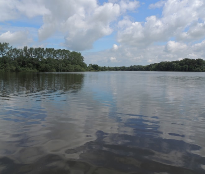 Looking north from the bird hide. Looking north from the bird hide.