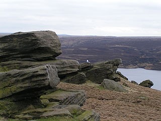 Gorple Upper Reservoir from the north. Gorple Upper Reservoir from the north.