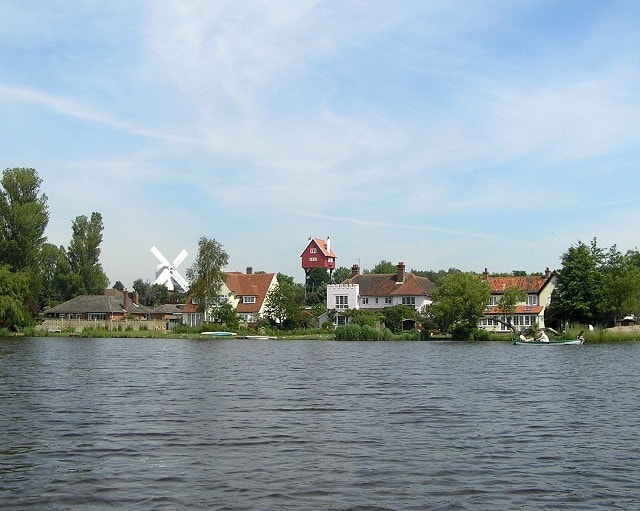 Thorpeness viewed from the Meare.