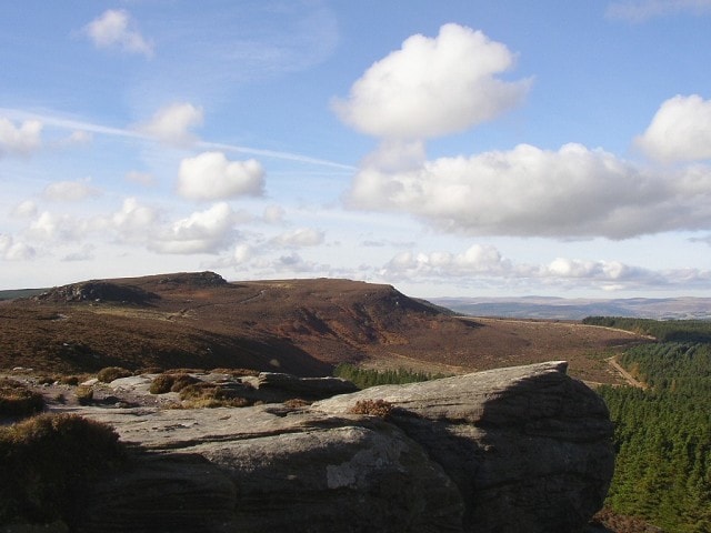 Simonside Hills in autumn. Simonside Hills in autumn.
