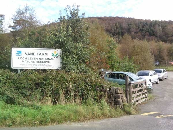 The entrance to the RSPB reserve. The entrance to the RSPB reserve.