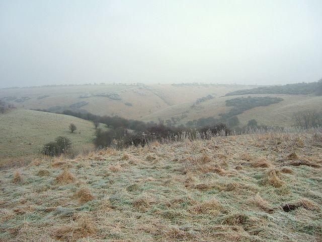 On a freezing cold day with thick hoar frost... On a freezing cold day with thick hoar frost...